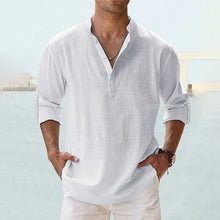 Load image into Gallery viewer, Men's Cotton Linen Casual Shirt