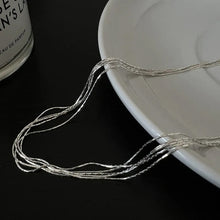 Load image into Gallery viewer, Soft Silver Chain Tassel Necklace