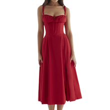 Load image into Gallery viewer, Carmen Print Bustier Sundress