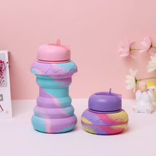 Load image into Gallery viewer, Cute Silicone Foldable Water Bottles