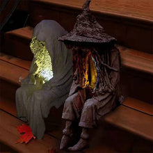 Load image into Gallery viewer, Halloween Witch Ghoul Solar Energy Lamp