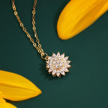 Load image into Gallery viewer, Rotatable Sunflower Necklace