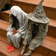 Load image into Gallery viewer, Halloween Witch Ghoul Solar Energy Lamp
