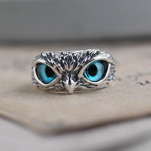 Load image into Gallery viewer, Demon Eye Owl Ring Adjustable