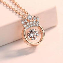 Load image into Gallery viewer, Crown Sparkling Dance Necklace