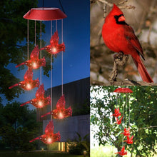 Load image into Gallery viewer, LED Solar Hummingbird Wind Chime