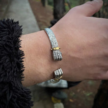 Load image into Gallery viewer, Sterling Silver Power Fist Bracelet