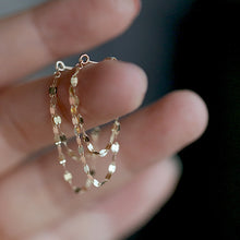 Load image into Gallery viewer, Sequins Chain Tassel Earrings