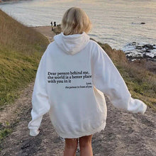 Load image into Gallery viewer, 'Dear Person Behind Me' Sweatshirt