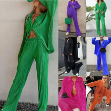 Load image into Gallery viewer, Women's Elegant Pleated Two-Piece Set