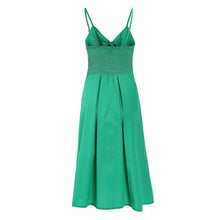 Load image into Gallery viewer, Strap Knitted Front Cutout Button Dress