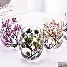 Load image into Gallery viewer, Four Seasons Tree Wine Glasses - Hand Painted Art
