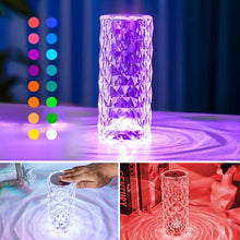 Load image into Gallery viewer, 16 Colors Rose Rays Crystal Diamond Table Lamp