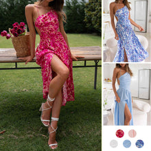 Load image into Gallery viewer, Sleeveless Backless Hemline Open Dress