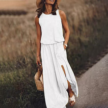 Load image into Gallery viewer, Loose Fit Slit Maxi Dress