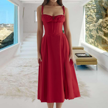 Load image into Gallery viewer, Carmen Print Bustier Sundress