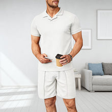 Load image into Gallery viewer, Men's V Neck Summer Casual Set