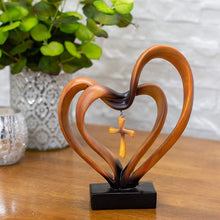 Load image into Gallery viewer, Easter Jesus Entwined Hearts Cross