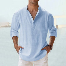 Load image into Gallery viewer, Men's Cotton Linen Casual Shirt