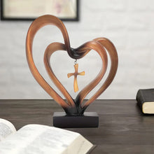 Load image into Gallery viewer, Easter Jesus Entwined Hearts Cross