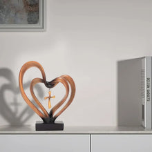 Load image into Gallery viewer, Easter Jesus Entwined Hearts Cross