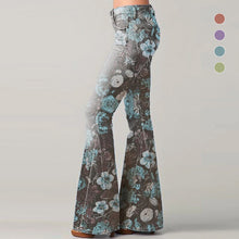 Load image into Gallery viewer, Women's Stylish Floral Print Flared Pants