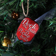 Load image into Gallery viewer, Wooden Christmas Pickle Ball Decoration Pendant