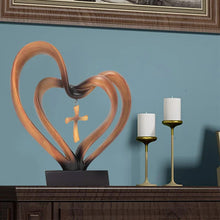 Load image into Gallery viewer, Easter Jesus Entwined Hearts Cross