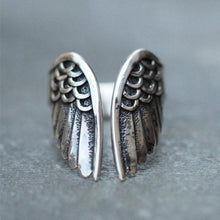 Load image into Gallery viewer, Angel Wing Silver Ring