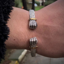 Load image into Gallery viewer, Sterling Silver Power Fist Bracelet