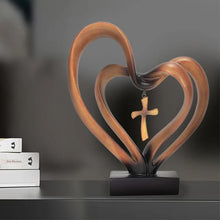 Load image into Gallery viewer, Easter Jesus Entwined Hearts Cross
