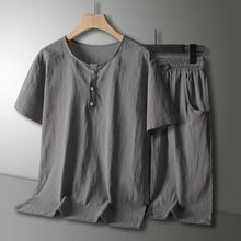 Load image into Gallery viewer, Men's Cotton Linen Casual Suit