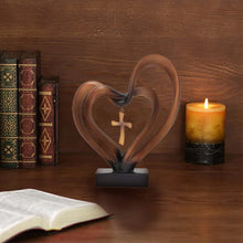 Load image into Gallery viewer, Easter Jesus Entwined Hearts Cross