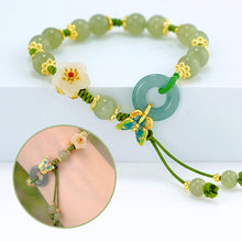 Load image into Gallery viewer, Butterfly Natural Emerald Jade Stone Bracelet