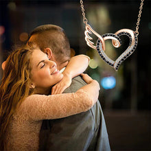 Load image into Gallery viewer, I’ll Hold You in My Heart Until I Can Hold You in Heaven Black Diamond Necklace