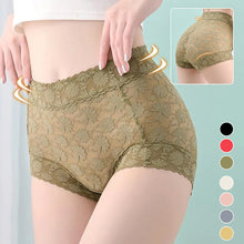 Load image into Gallery viewer, French Ice Silk Lace Belly Panties