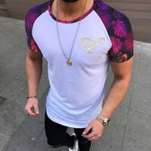 Load image into Gallery viewer, Men's Fashion Sports Fitness Color Matching Short-sleeved T-shirt