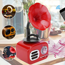 Load image into Gallery viewer, Retro Wooden Phonograph Bluetooth Speaker