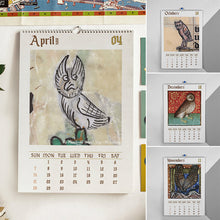 Load image into Gallery viewer, Weird Medieval Owl Calendar 2024