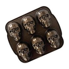 Load image into Gallery viewer, 3D Skull Mold - Aluminum Baking Pan