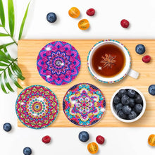 Load image into Gallery viewer, Diamantkunst Coasters Diamond Painting Coasters (Mandala)