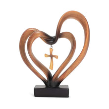 Load image into Gallery viewer, Easter Jesus Entwined Hearts Cross