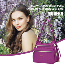 Load image into Gallery viewer, Tendaisy®Bag with Double Zippers, Handbag and Shoulder Bag