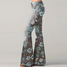Load image into Gallery viewer, Women's Stylish Floral Print Flared Pants