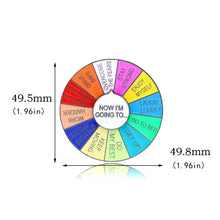 Load image into Gallery viewer, Rotating Wheel Brooch