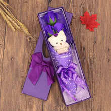 Load image into Gallery viewer, Rose Soap Bouquet With Cute Bear