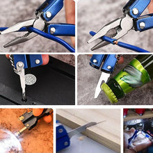 Load image into Gallery viewer, Mini Foldable Outdoor Stainless Steel Pliers with Flashlight