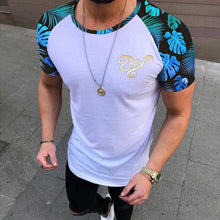 Load image into Gallery viewer, Men's Fashion Sports Fitness Color Matching Short-sleeved T-shirt