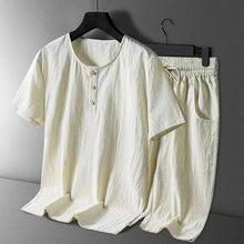 Load image into Gallery viewer, Men's Cotton Linen Casual Suit