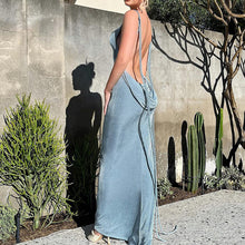 Load image into Gallery viewer, Backless Maxi Dress